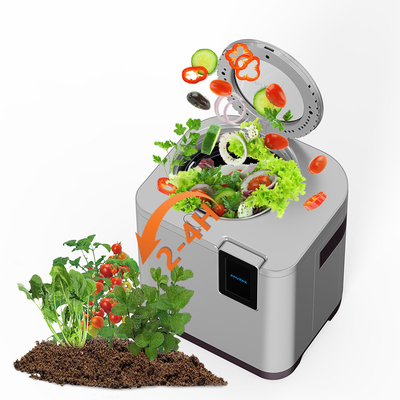 4Compostaje de residuos alimentarios para el hogar de gran capacidad con filtro de carbono activado