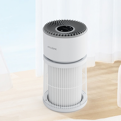 Purificador de aire inteligente para mascotas con WiFi, 4 velocidades, modo de suspensión, pantalla PM2.5, filtro HEPA para pelo/olores de mascotas